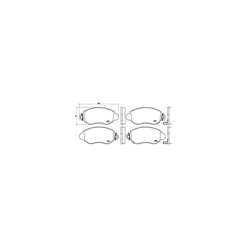 PLAQUETTES DE FREINS AVANT FORD TRANSIT V184 V185