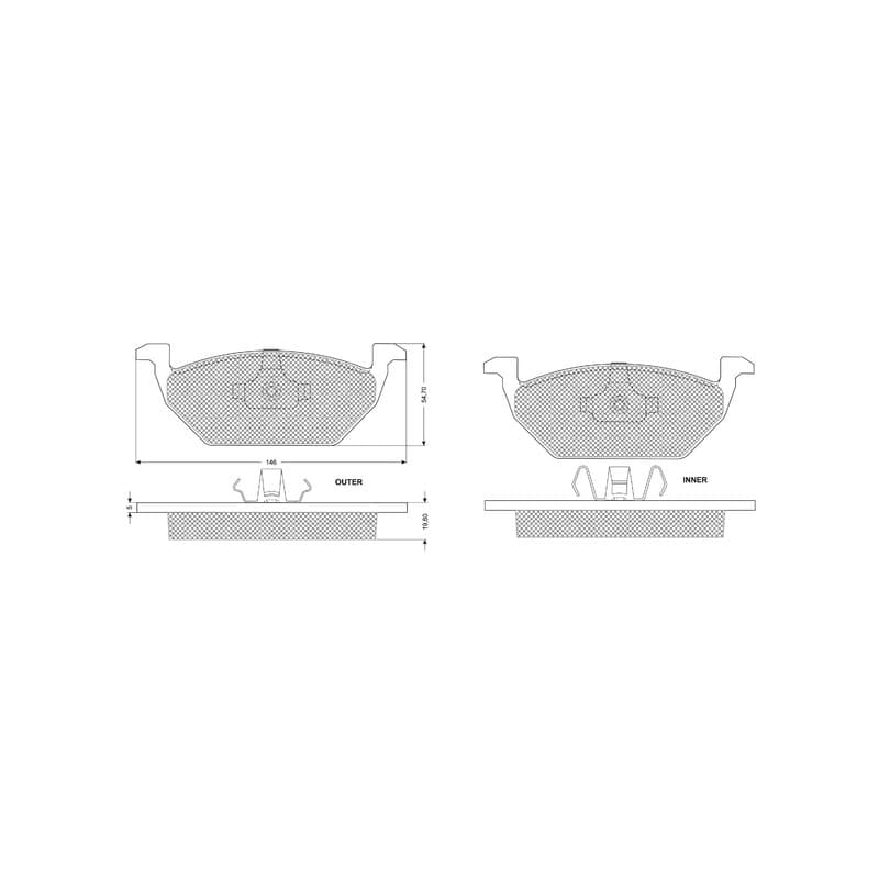 PLAQUETTES DE FREIN AVANT VW AUDI SEAT SKODA