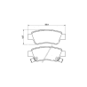 PLAQUETTES DE FREIN ARRIERE HONDA CR-V 3 CR-V4 - vignette 2