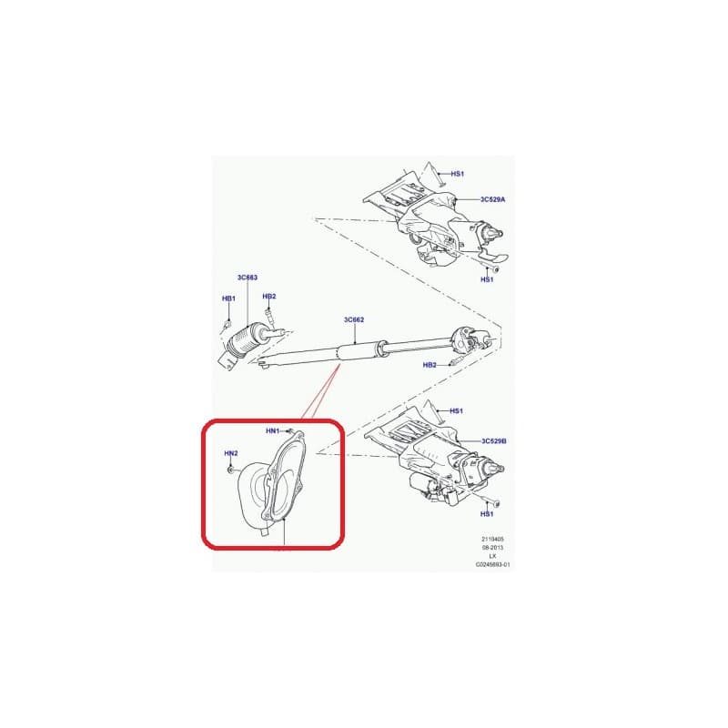 JOINT D'ETANCHEITE COLONNE DE DIRECTION LAND ROVER DISCOVERY 5 - vignette 2