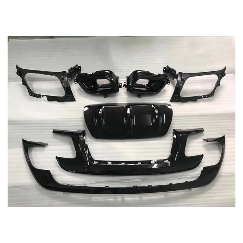 SOUS BASSEMENT PARE-CHOC ARRIERE KIT 7 PIECES NOIRE RANGE ROVER VELAR - vignette 2