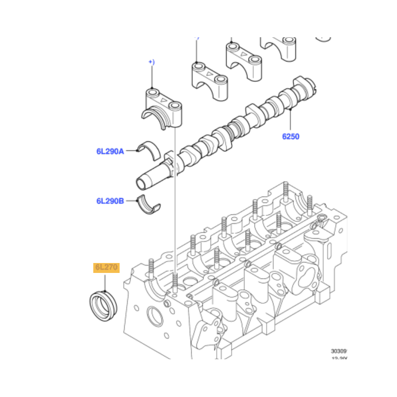 JOINT SPI BAGUE ETANCHEITE ARBRE A CAMES COTE FRONTAL AVANT FORD MAZDA