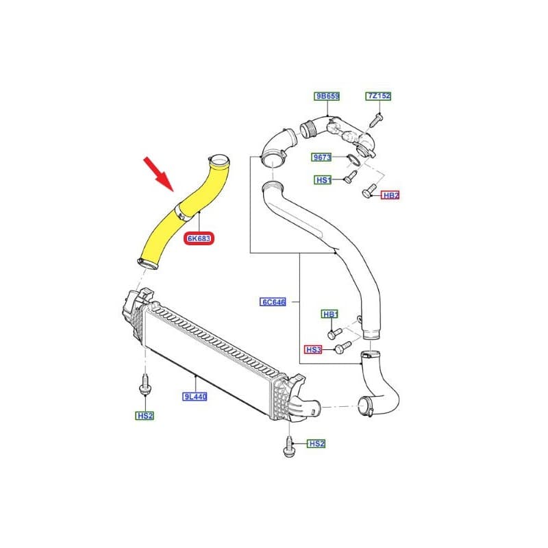 DURITE SURALIMENTATION TURBO MOTEUR FORD 1.6TDCI VOLVO