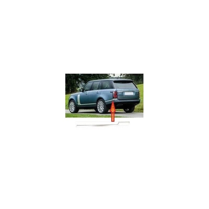 Enjoliveur, Baguette Pare-Chocs Arrière Gauche Grise RANGE ROVER (L405)