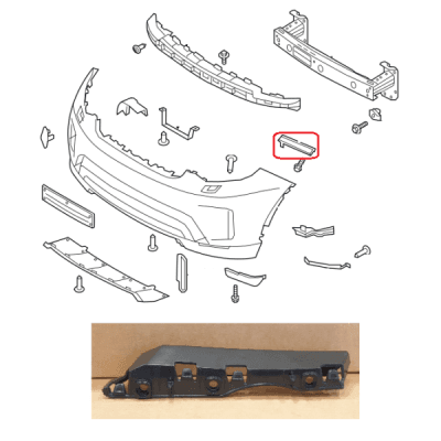 Support de Pare-Chocs Avant Gauche LAND ROVER DISCOVERY 5 (L462)