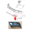Enjoliveur Jupe Inferieur de Pare-Chocs Arrière Gauche LAND ROVER DISCOVERY SPORT