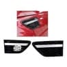 Kit Enjoliveur Grille Air Aile Avant Droite & Gauche Noir Brillant avec Bande Grise RANGE ROVER SPORT