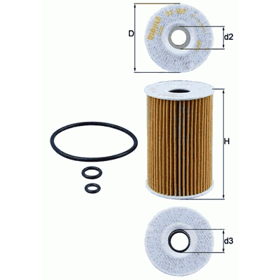 FILTRE CARTOUCHE A HUILE MOTEUR VOLKSWAGEN AUDI SEAT SKODA CUPRA 1.6TDI 2.0TDI