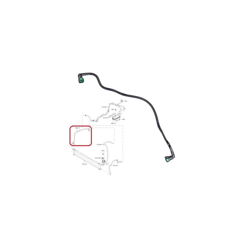 TUYAU DE REFROIDISSEMENT CARBURANT RANGE ROVER (L405) RANGE ROVER SPORT (L494) 3.0 TDV6